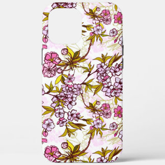 Blooming Cherry Blossom Pattern iPhone 12 Pro Max Case