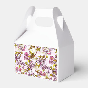Blooming Cherry Blossom Pattern Favor Boxes