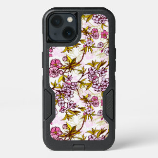 Blooming Cherry Blossom Pattern iPhone 13 Case