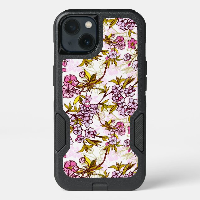 Blooming Cherry Blossom Pattern  Otterbox iPhone Case (Back)