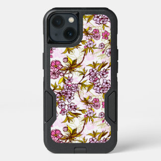 Blooming Cherry Blossom Pattern iPhone 13 Case
