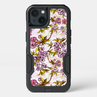 Blooming Cherry Blossom Pattern iPhone 13 Case