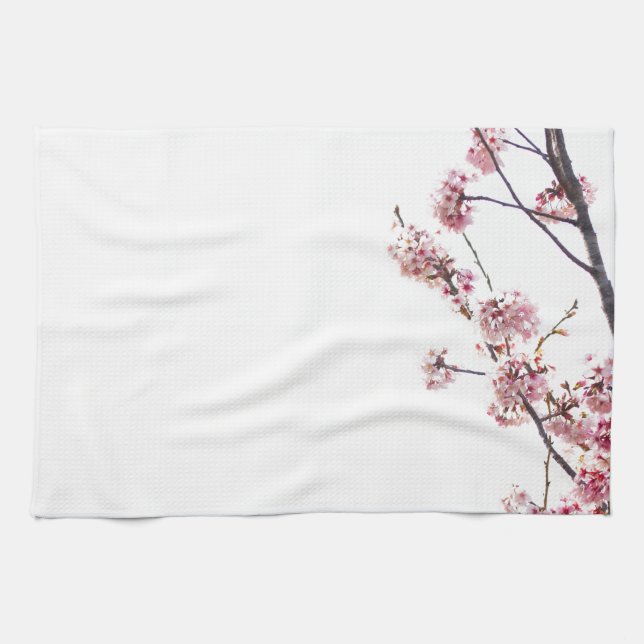 Blooming Cherry Tree Kitchen Towel (Horizontal)