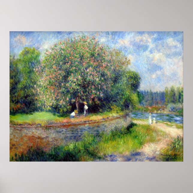 Blooming Chestnut Tree  Pierre Auguste Renoir  Poster (Front)