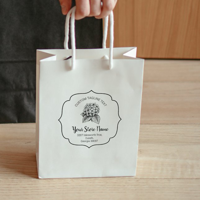 Blooming Chic Bracket Frame, Elegant Script  Rubber Stamp (Creator Uploaded)