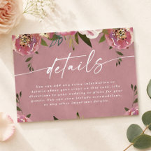 Blooming Chic Wild Rose Pink Wedding Details