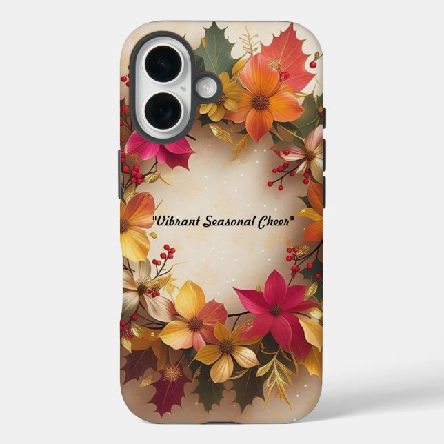 "Blooming Christmas Joy" Case-Mate iPhone Case (Back)