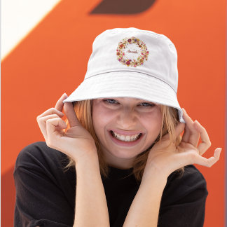 Blooming Circle | Pressed Flowers Artwork Bucket Hat