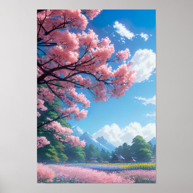 Blooming Countryside Poster (Front)