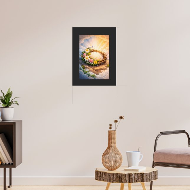 Blooming Crown of Thorns 3D Papercut Art  Poster (Living Room 3)