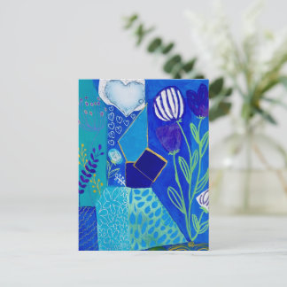 Blooming currents and Violet Postcard