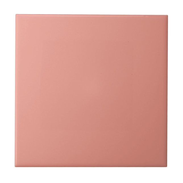 Blooming Dahlia Solid Color Ceramic Tile (Front)