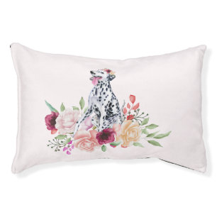 Blooming Dalmatian Dog Paradise Pet Bed