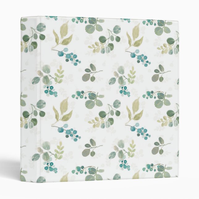 Blooming Delight Pattern 3 Ring Binder (Front/Spine)