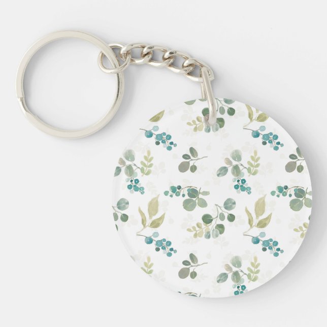 Blooming Delight Pattern Keychain (Front)
