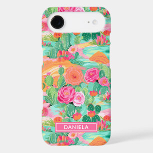 Blooming Desert Cacti Personalized iPhone 17 Air Case