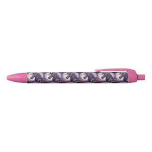 "Blooming Dreams: The Purple Floral Fantasy Horse" Pen