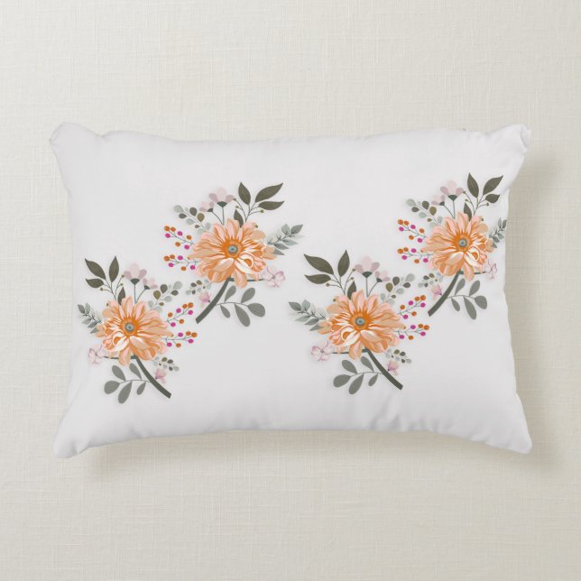 Blooming Duet Accent Pillow (Front)