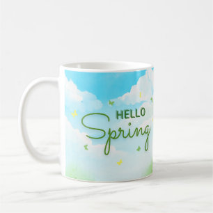Blooming Easter Cups: Hello Spring  Coffee Mug