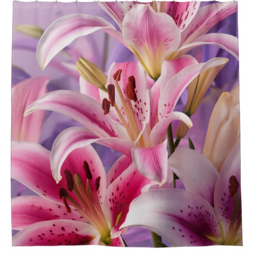 BLOOMING ELEGANCE A CINEMATIC FLORAL SHOWCASE SHOWER CURTAIN