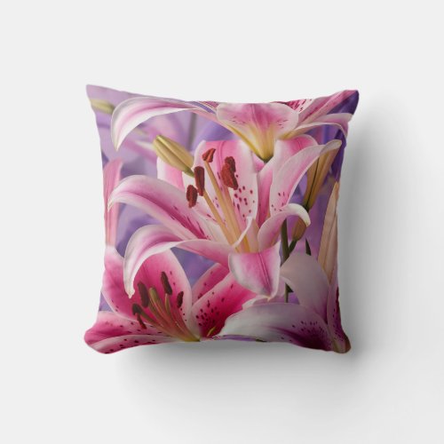 BLOOMING ELEGANCE A CINEMATIC FLORAL SHOWCASE THROW PILLOW