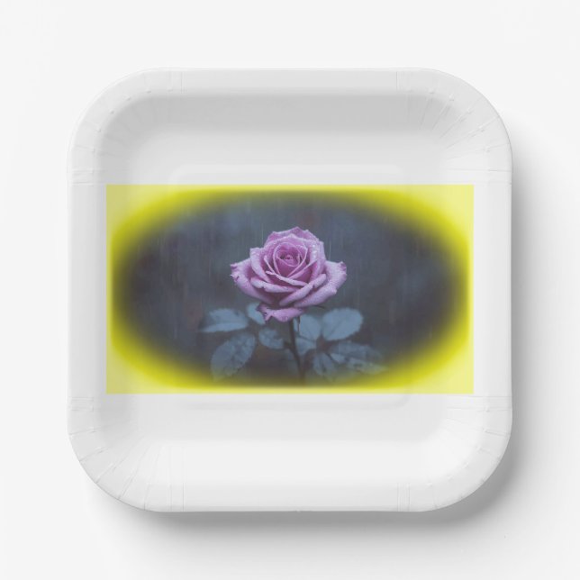 Blooming Elegance Paper Plates (Front)