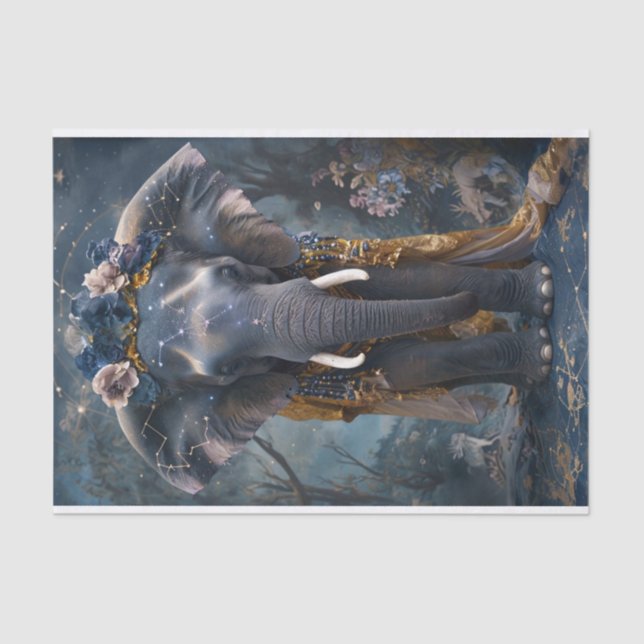 Blooming Elephant Tissue Paper (Front)