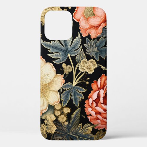 Blooming Engravings A Neo_Romantic Symphony iPhone 12 Case