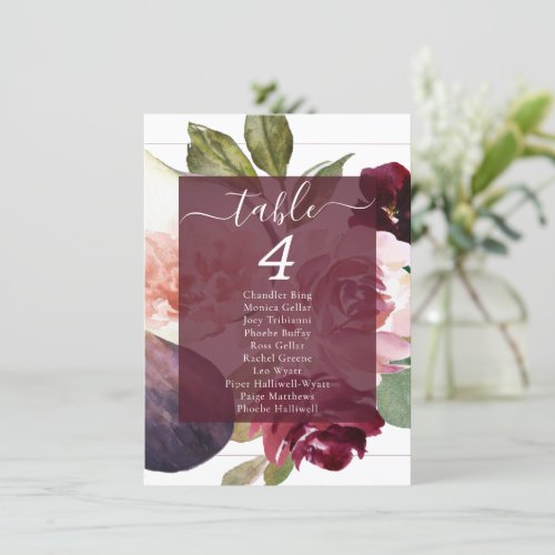 Blooming Figs  Moody Rustic Blossom Guest Names Invitation