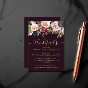 Blooming Figs   Moody Rustic Fruit Blossom Details Enclosure Card