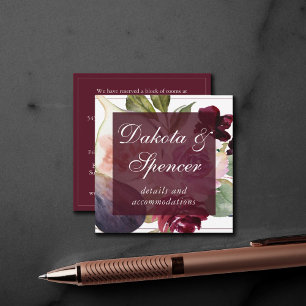 Blooming Figs Moody Rustic Fruit Blossom Details Enclosure Card