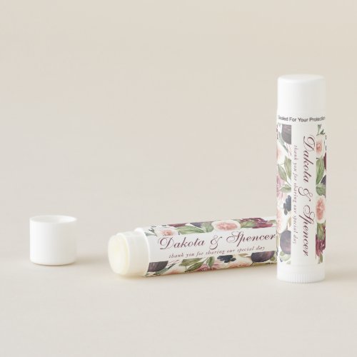 Blooming Figs  Moody Rustic Fruit Thank You Favor Lip Balm
