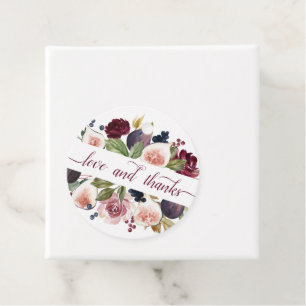 Blooming Figs Moody Rustic Love and Thanks Favor Tags