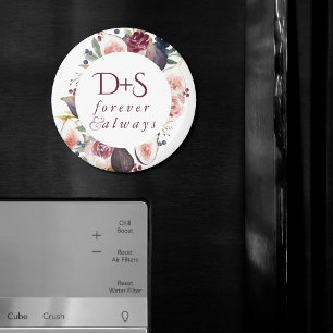 Blooming Figs Moody Rustic Monogram Wreath Magnet