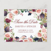 Blooming Figs | Rustic Fruit Blossom Save the Date