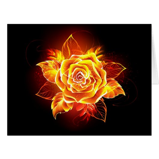 Blooming Fire Rose (Front Horizontal)