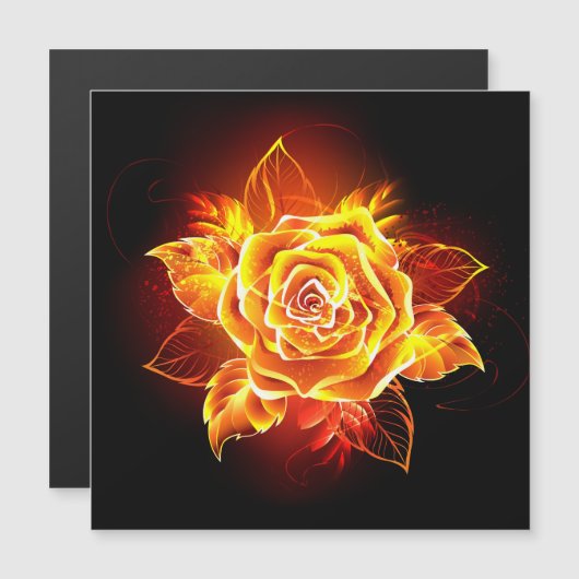 Blooming Fire Rose (Front/Back)