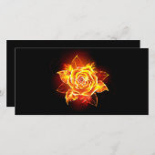 Blooming Fire Rose (Front/Back)