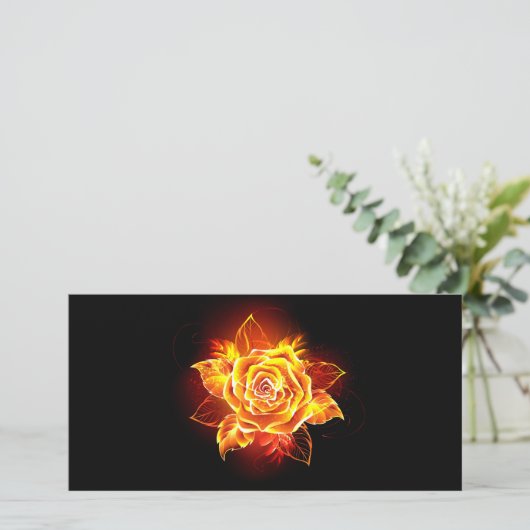 Blooming Fire Rose (Standing Front)