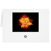 Blooming Fire Rose (Back Horizontal)