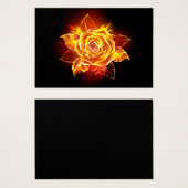 Blooming Fire Rose (Front & Back)