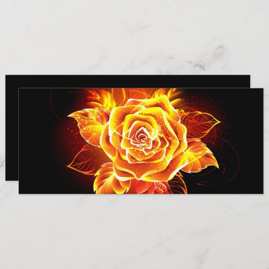 Blooming Fire Rose (Front/Back)