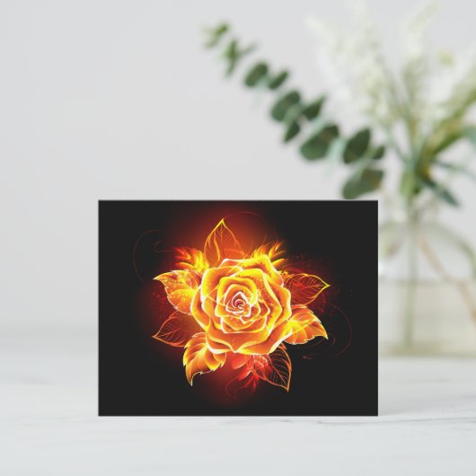 Blooming Fire Rose (Standing Front)