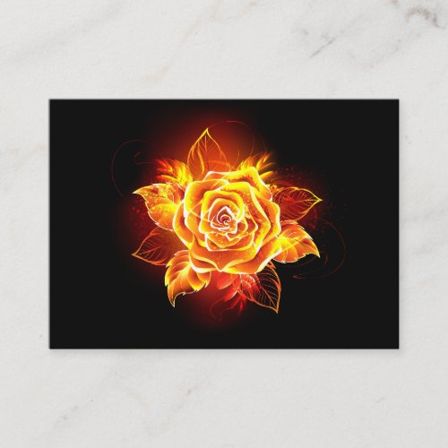 Blooming Fire Rose Appointment Card