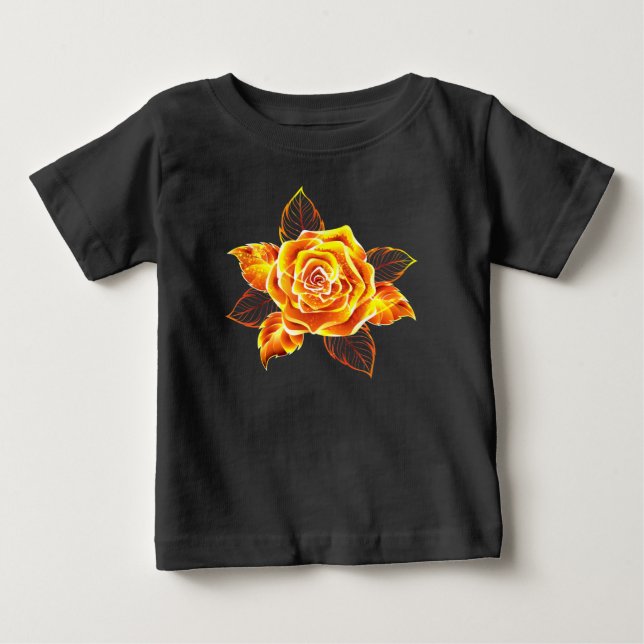Blooming Fire Rose Baby T-Shirt (Front)