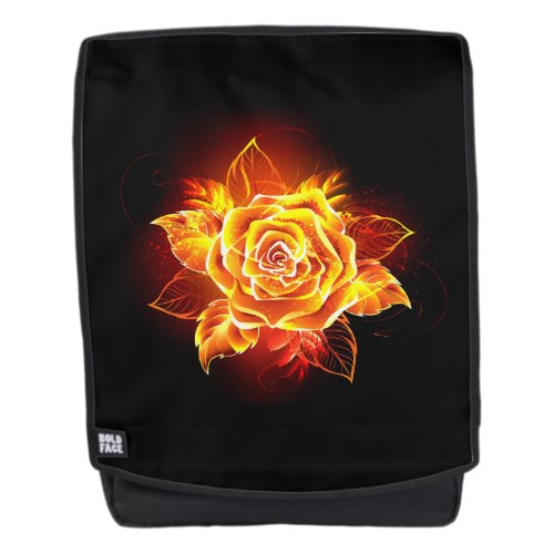 Blooming Fire Rose Backpack