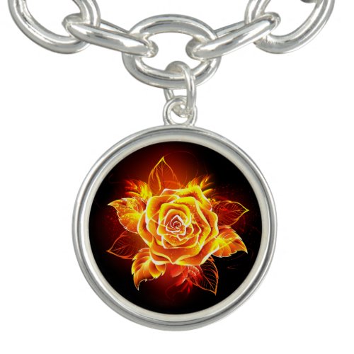 Blooming Fire Rose Bracelet