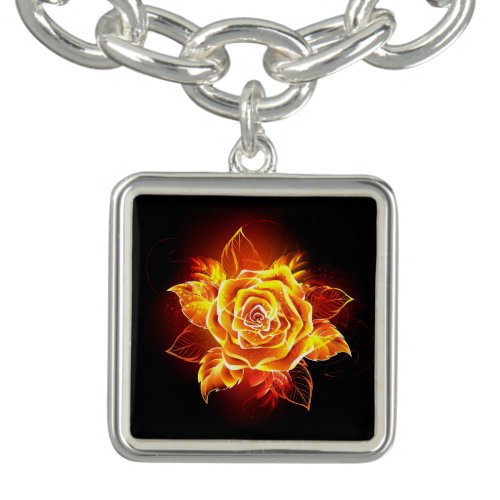 Blooming Fire Rose Bracelet