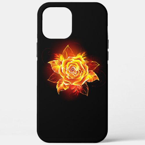 Blooming Fire Rose iPhone 12 Pro Max Case