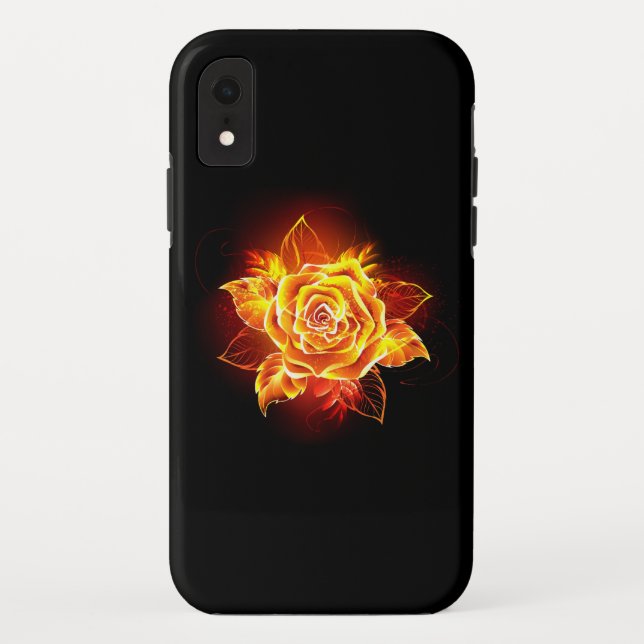 Blooming Fire Rose Case-Mate iPhone Case (Back)